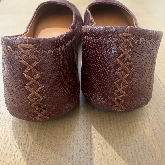 Lucky Brand Emmie Brown Textured Women's Ballet Flats Size 11M NWOT - Picture 3 of 9